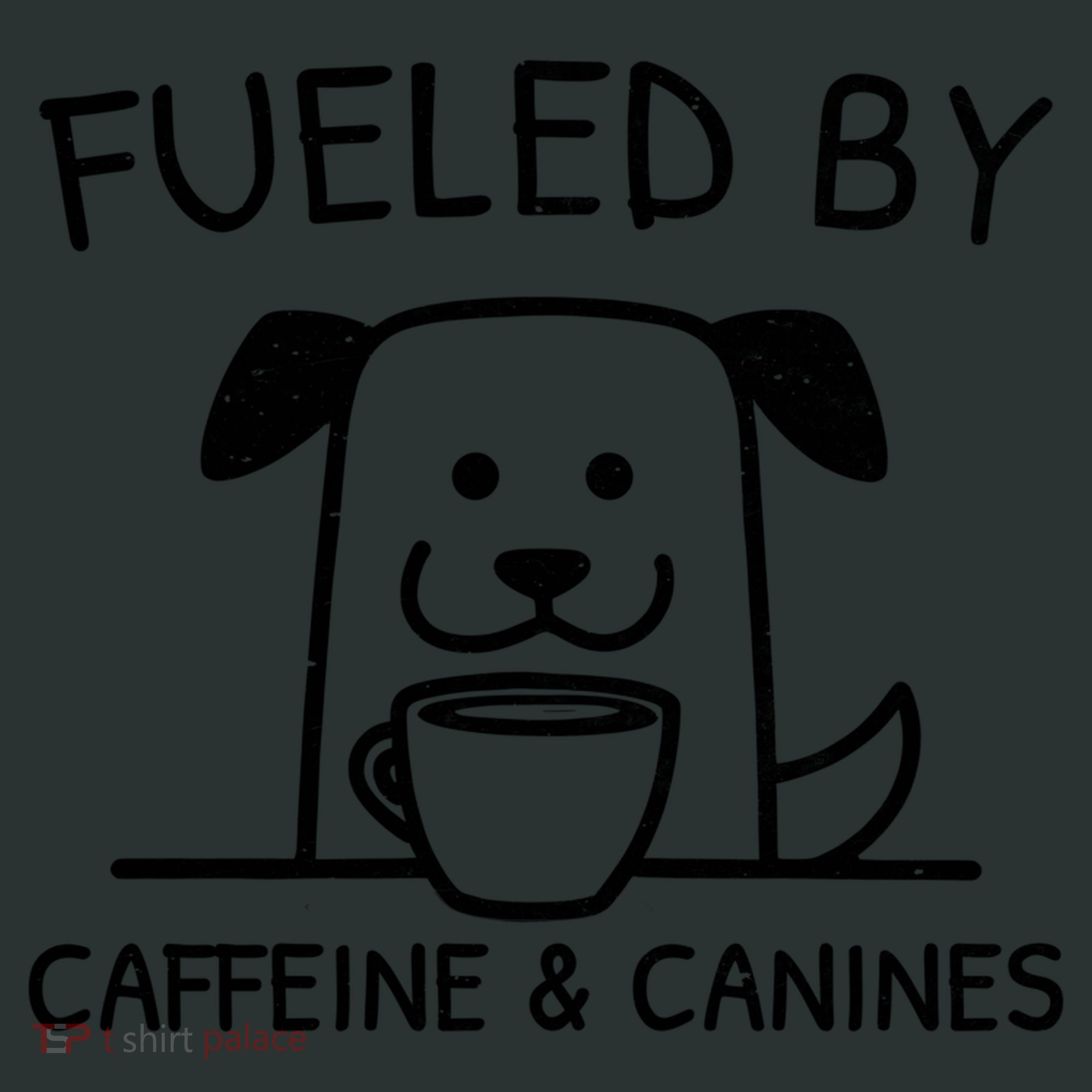 Caffeine And Canines Funny Coffee Dog Lover Morning  Infant Baby Jersey Bodysuit