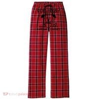Caffeine And Canines Funny Coffee Dog Lover Morning  Women's Flannel Plaid Pajama Pants thumb 0