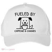 Caffeine And Canines Funny Coffee Dog Lover Morning  Five-Panel Snapback Cap thumb 0