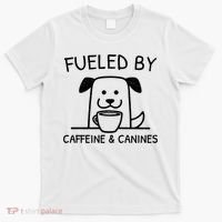 Caffeine And Canines Funny Coffee Dog Lover Morning  T-Shirt thumb 0