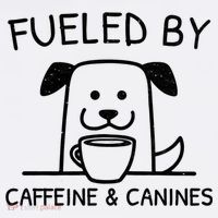 Caffeine And Canines Funny Coffee Dog Lover Morning  Baby Bodysuit thumb 2