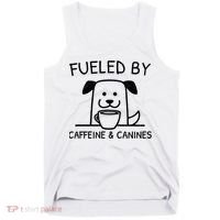Caffeine And Canines Funny Coffee Dog Lover Morning  Tank Top thumb 0