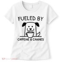 Caffeine And Canines Funny Coffee Dog Lover Morning  Women's T-Shirt thumb 0