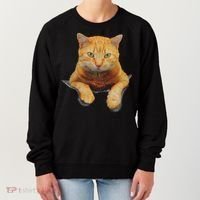 Cat Animals Creative Cat Motif Bag Cat Women's Sweatshirt thumb 0