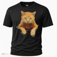 Cat Animals Creative Cat Motif Bag Cat Cooling Performance Crew T-Shirt thumb 0