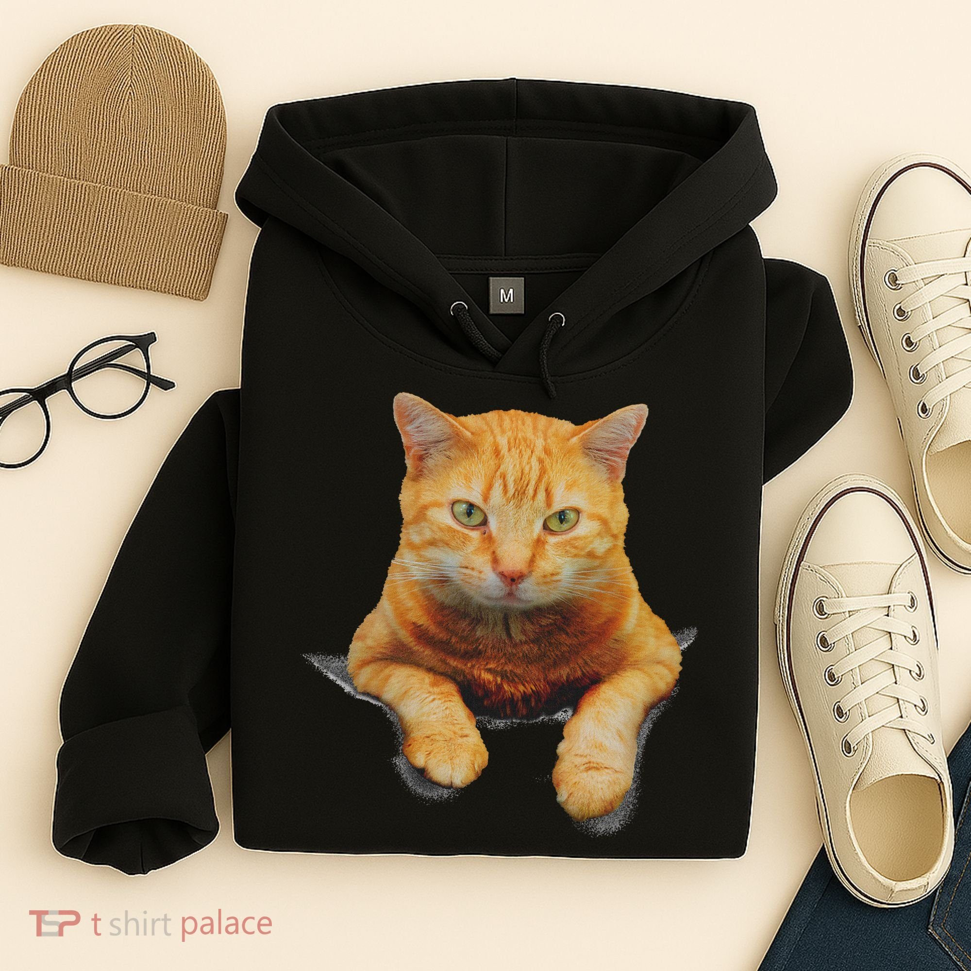 Cat Animals Creative Cat Motif Bag Cat Hoodie