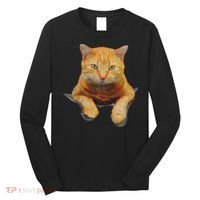 Cat Animals Creative Cat Motif Bag Cat Long Sleeve Shirt thumb 0