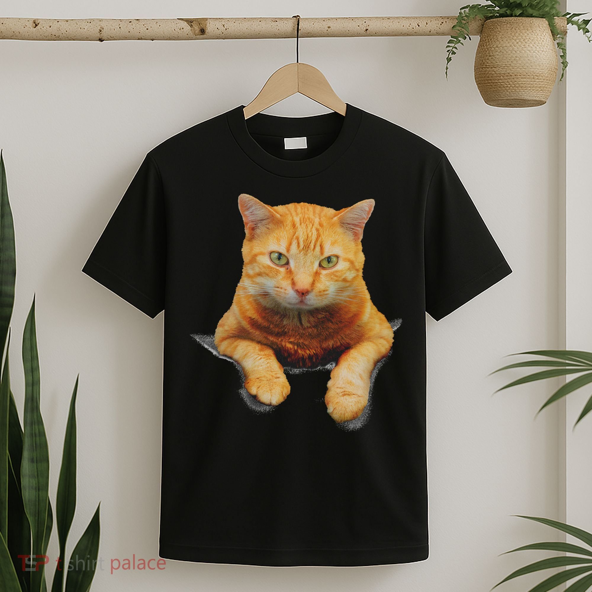 Cat Animals Creative Cat Motif Bag Cat T-Shirt