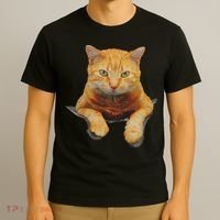 Cat Animals Creative Cat Motif Bag Cat T-Shirt thumb 3