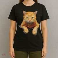 Cat Animals Creative Cat Motif Bag Cat T-Shirt thumb 4
