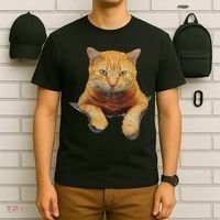 Cat Animals Creative Cat Motif Bag Cat T-Shirt thumb 6