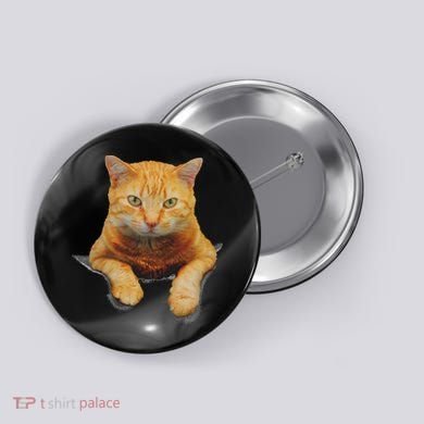 Cat Animals Creative Cat Motif Bag Cat Button