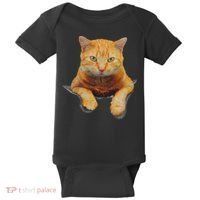 Cat Animals Creative Cat Motif Bag Cat Baby Bodysuit thumb 0