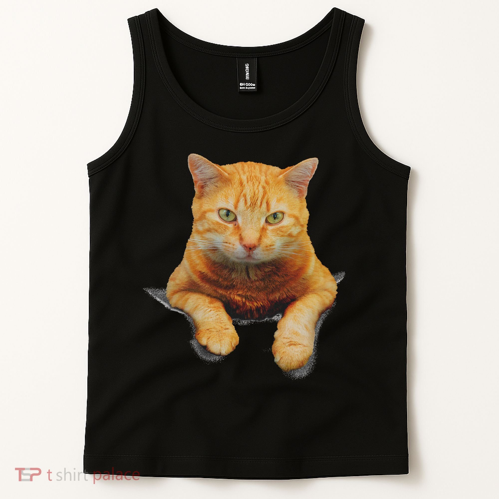 Cat Animals Creative Cat Motif Bag Cat Tank Top