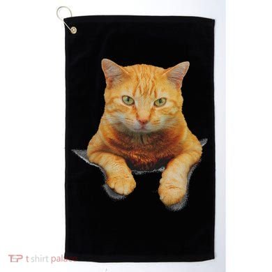 Cat Animals Creative Cat Motif Bag Cat Golf Towel