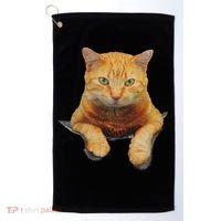 Cat Animals Creative Cat Motif Bag Cat Golf Towel thumb 0