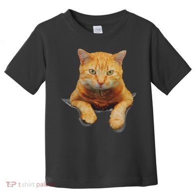 Cat Animals Creative Cat Motif Bag Cat Toddler T-Shirt