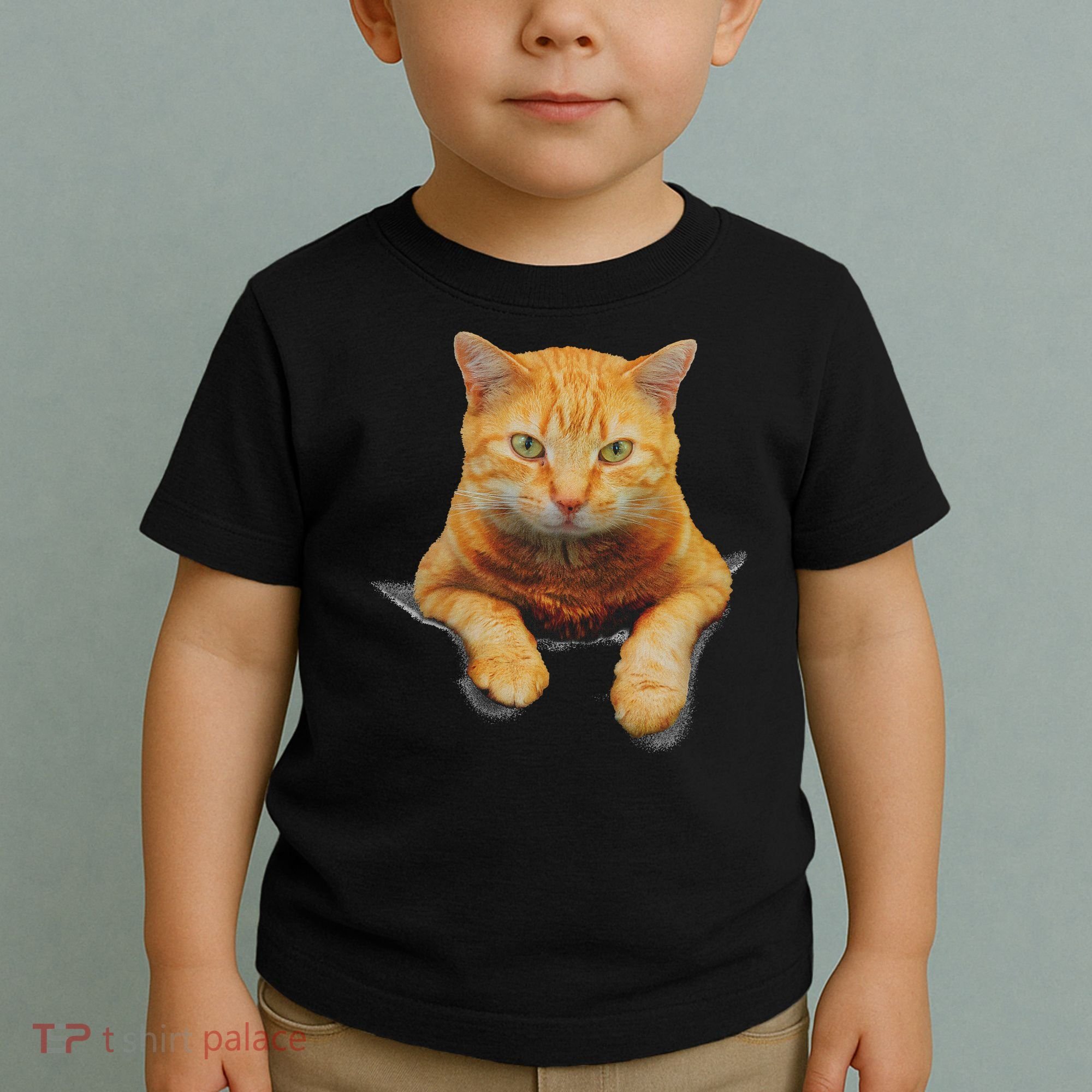 Cat Animals Creative Cat Motif Bag Cat Toddler T-Shirt