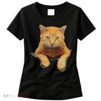 Cat Animals Creative Cat Motif Bag Cat Women's T-Shirt thumb 0