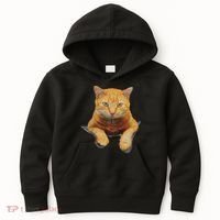 Cat Animals Creative Cat Motif Bag Cat Kids Hoodie thumb 0