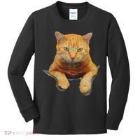 Cat Animals Creative Cat Motif Bag Cat Kids Long Sleeve Shirt thumb 0