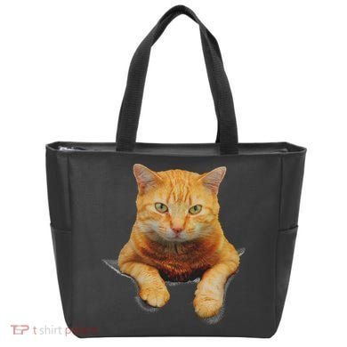 Cat Animals Creative Cat Motif Bag Cat Tote Bag