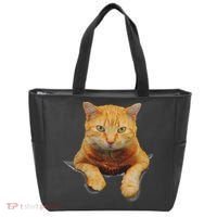 Cat Animals Creative Cat Motif Bag Cat Tote Bag thumb 0