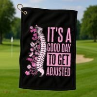 Chiropractic Assistant Chiropractor Golf Towel thumb 1