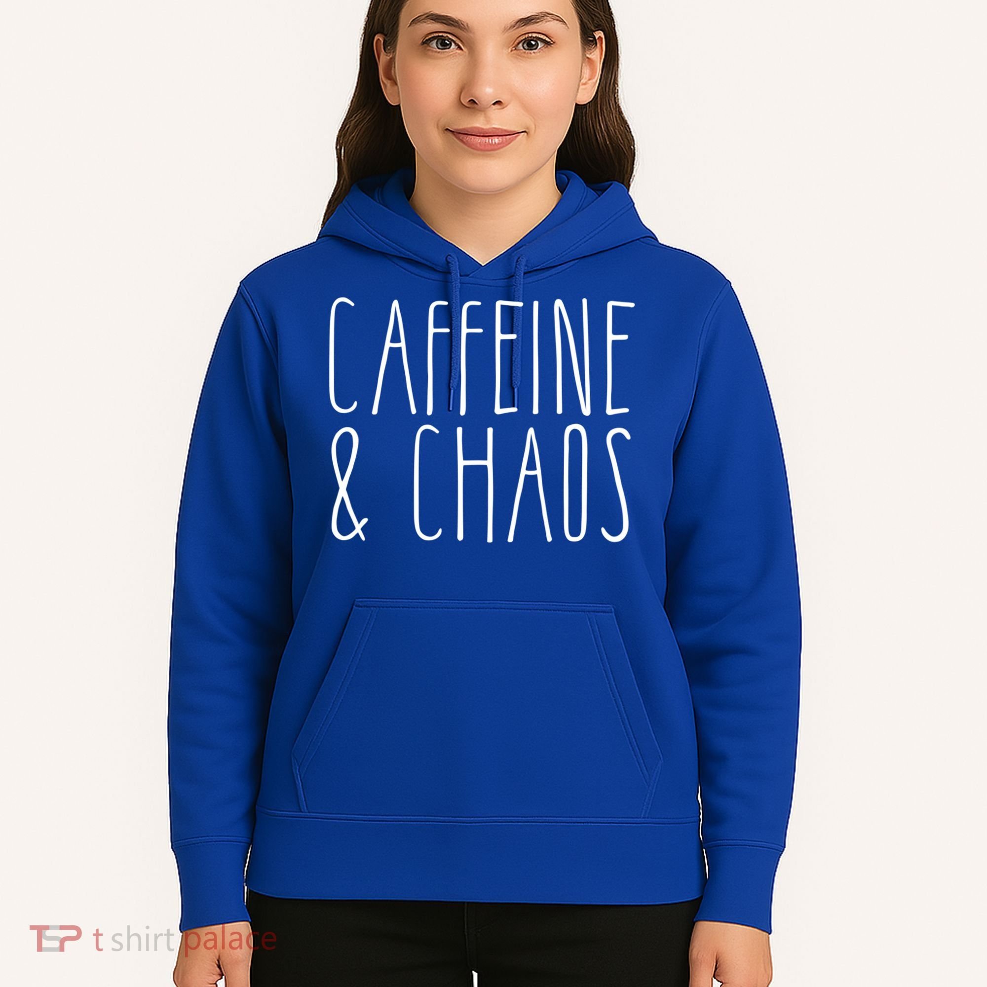 Caffeine And Chaos Gift I Need Coffee Gift Coffee Lover Great Gift Hoodie