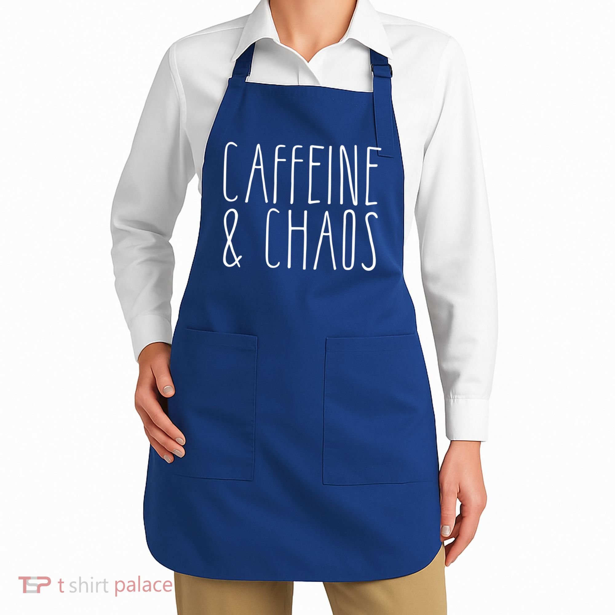 Caffeine And Chaos Gift I Need Coffee Gift Coffee Lover Great Gift Apron