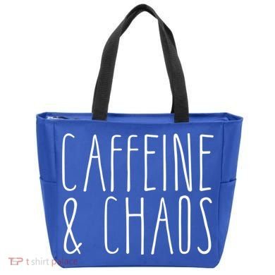 Caffeine And Chaos Gift I Need Coffee Gift Coffee Lover Great Gift Tote Bag
