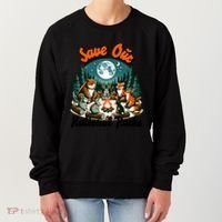 Cute Animals Camping Save Our National Parks Women's Sweatshirt thumb 0