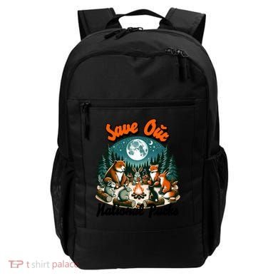 Cute Animals Camping Save Our National Parks Backpack