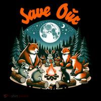 Cute Animals Camping Save Our National Parks Toddler Hoodie thumb 2
