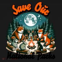 Cute Animals Camping Save Our National Parks Tote Bag thumb 4