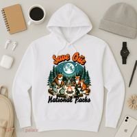 Cute Animals Camping Save Our National Parks Hoodie thumb 3