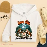 Cute Animals Camping Save Our National Parks Hoodie thumb 4