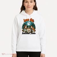 Cute Animals Camping Save Our National Parks Hoodie thumb 5
