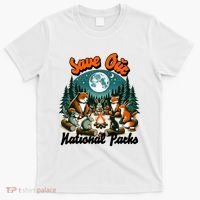 Cute Animals Camping Save Our National Parks T-Shirt thumb 0