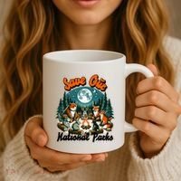 Cute Animals Camping Save Our National Parks Coffee Mug thumb 3