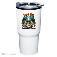 Cute Animals Camping Save Our National Parks Tumbler thumb 0