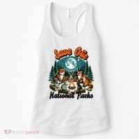 Cute Animals Camping Save Our National Parks Women's Tank Top thumb 0