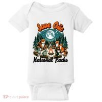 Cute Animals Camping Save Our National Parks Baby Bodysuit thumb 0