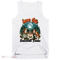 Cute Animals Camping Save Our National Parks Tank Top thumb 0