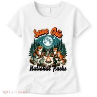 Cute Animals Camping Save Our National Parks Women's T-Shirt thumb 0