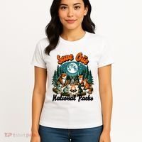 Cute Animals Camping Save Our National Parks Women's T-Shirt thumb 4