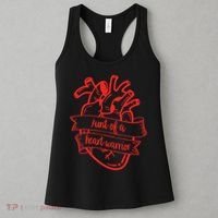 CHD Aunt Congenital Heart Defects Aunt Of A Heart Warrior Women's Tank Top thumb 3