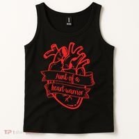 CHD Aunt Congenital Heart Defects Aunt Of A Heart Warrior Tank Top thumb 2