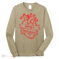 CHD Aunt Congenital Heart Defects Aunt Of A Heart Warrior Long Sleeve Shirt thumb 0