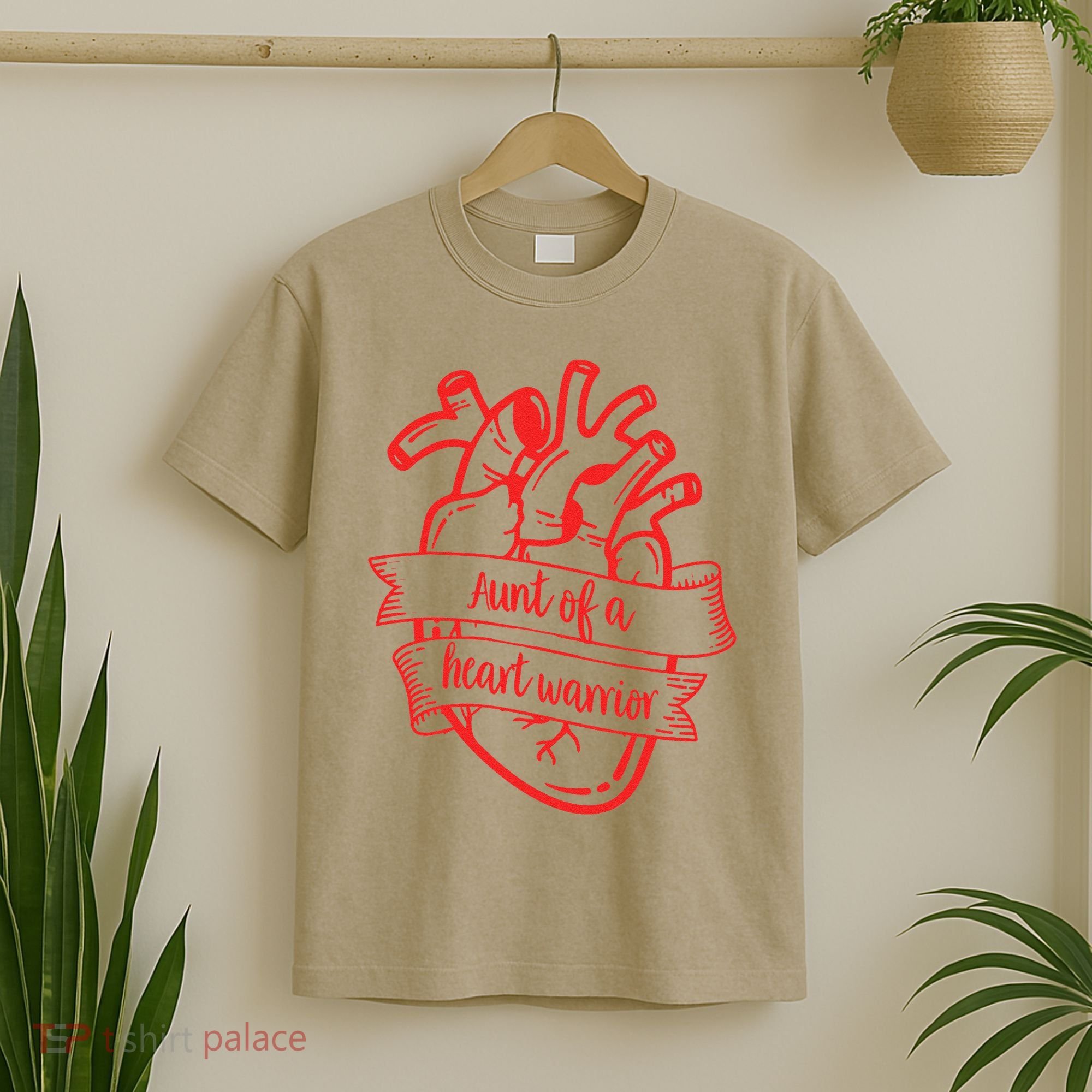 CHD Aunt Congenital Heart Defects Aunt Of A Heart Warrior T-Shirt